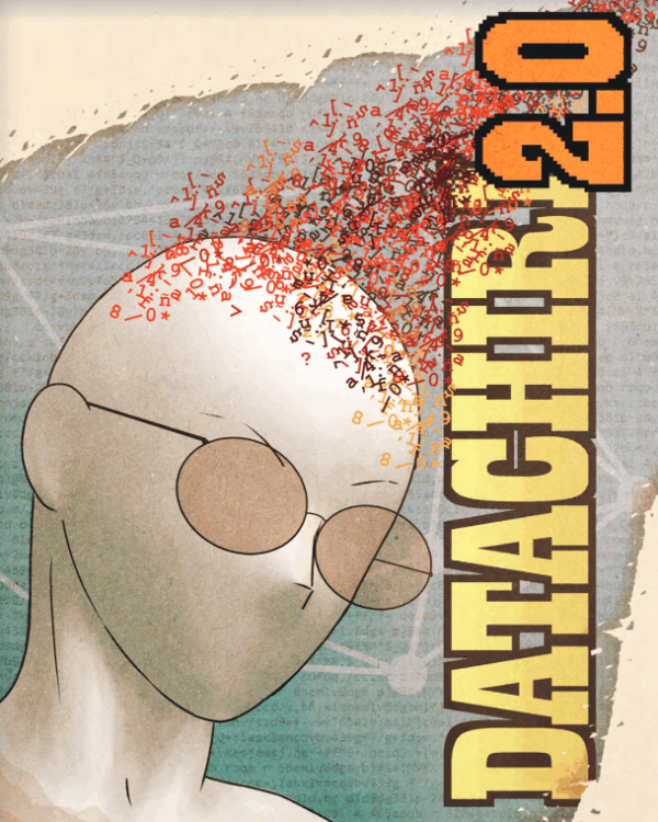 Historia dinámica que explica los riesgos de compartir datos personales en redes sociales y cómo protegerse.